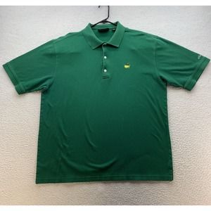 Master's Collection Golf Polo Shirt Mens Large Green Relaxed Fit Pima Cotton Dad